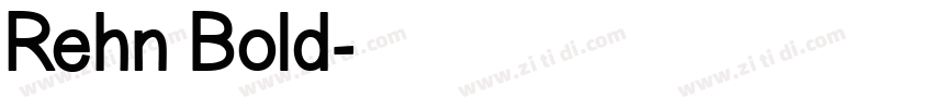 Rehn Bold字体转换
